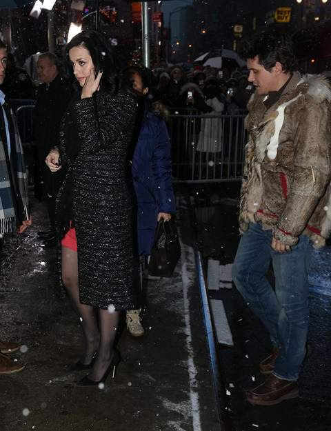 Katy Perry and John Mayer arrive to   Good Morning America   in NYC