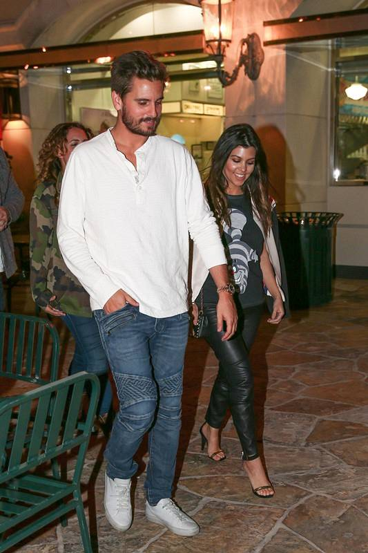 EXCLUSIVE  Kourtney Kardashian and Scott Disick make it a sushi date night