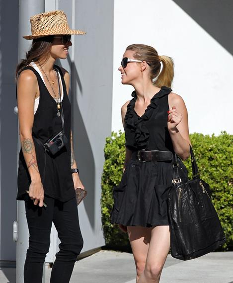 Amber Heard and girlfriend Tasya van Ree shop in Beverly Hills  CA