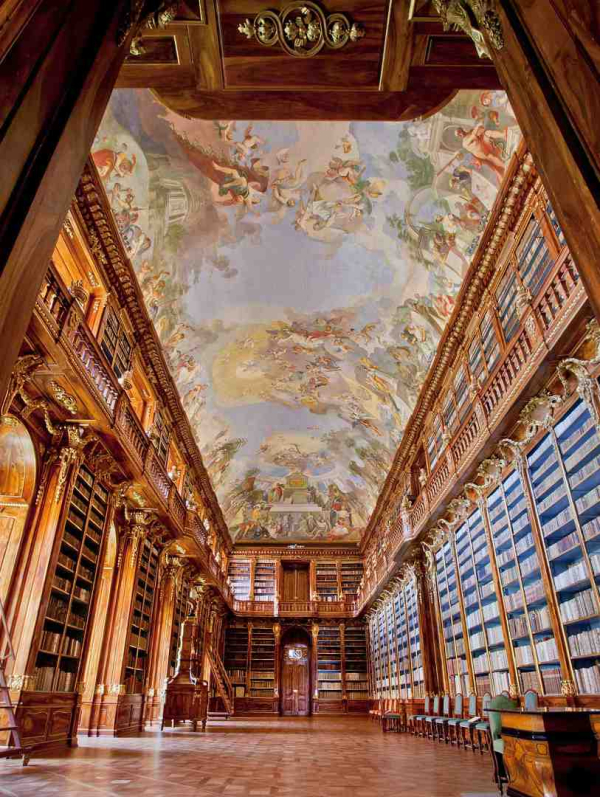  Strahov monastery library, Prague, χτίστηκε το 1671.