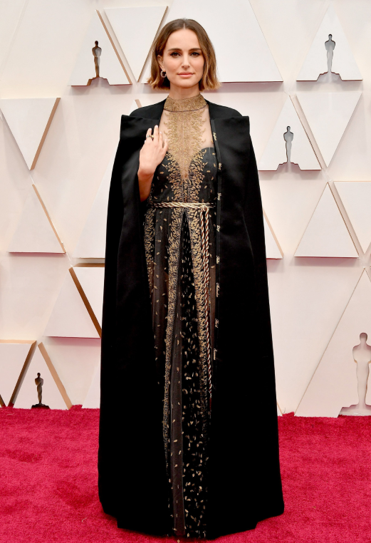 Natalie Portman at the 2020 Oscars. 
