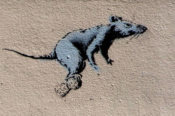 O Banksy δουλεύει από το σπίτι και φέρνει την street art στο μπάνιο του