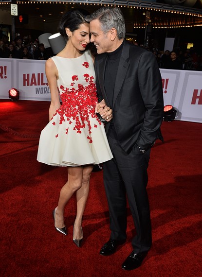 Amal Clooney and George Clooney at The Hail Caesar Los Angeles Premiere Pictured: Amal Clooney, George Clooney Ref: SPL1219239 010216 Picture by: All Access Photo Splash News and Pictures Los Angeles:	310-821-2666 New York:	212-619-2666 London:	870-934-2666 photodesk@splashnews.com 