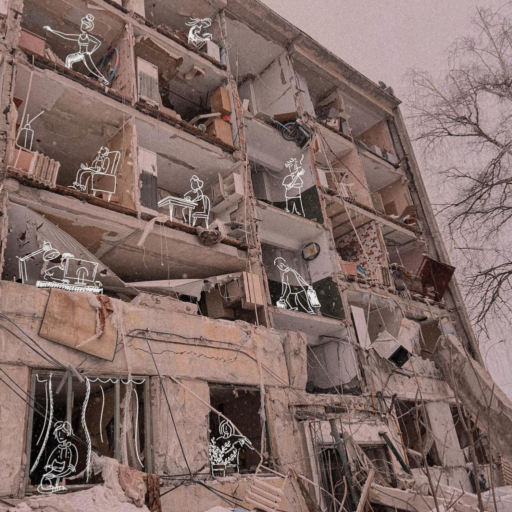 «Μας έκλεψαν τις ζωές και το ονόμασαν σωτηρία»: Το συγκλονιστικό σκίτσο της Sasha από το Κίεβο