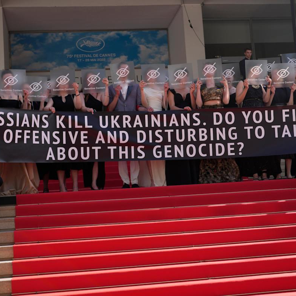Τρίτη διαμαρτυρία στο Φεστιβάλ Καννών: Ουκρανοί παραγωγοί καταδικάζουν τη «ρωσική γενοκτονία»
