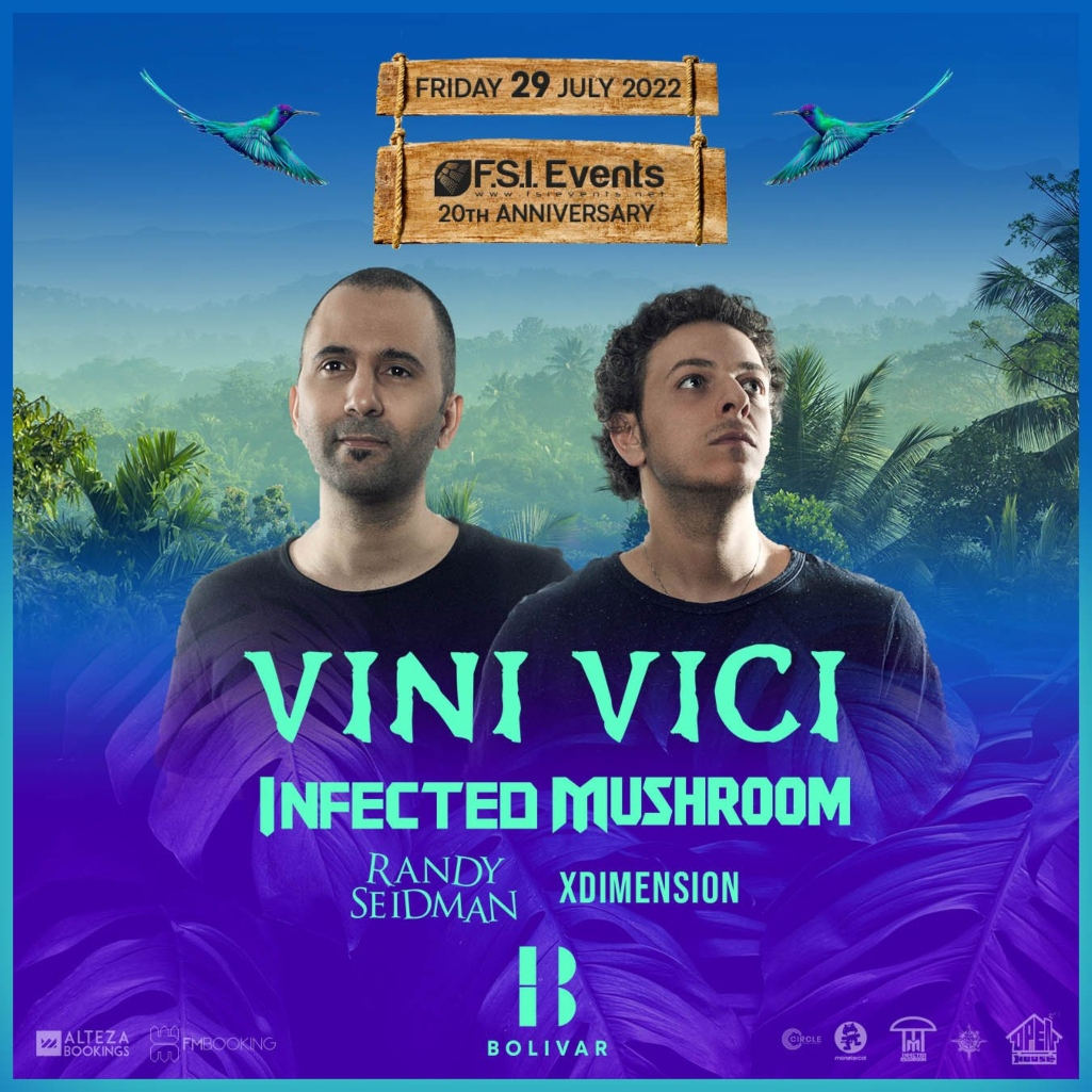 Οι Vini Vici και οι Infected Μushroom φέρνουν την Tomorrowland στο Bolivar