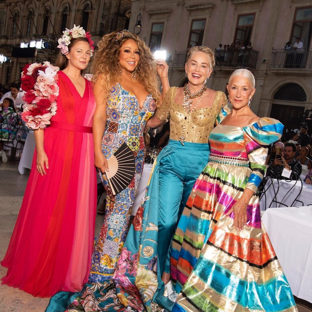 Helen Mirren, Sharon Stone, Mariah Carey και Drew Barrymore εντυπωσίασαν στο fashion show του Dolce & Gabbana στην Ιταλία