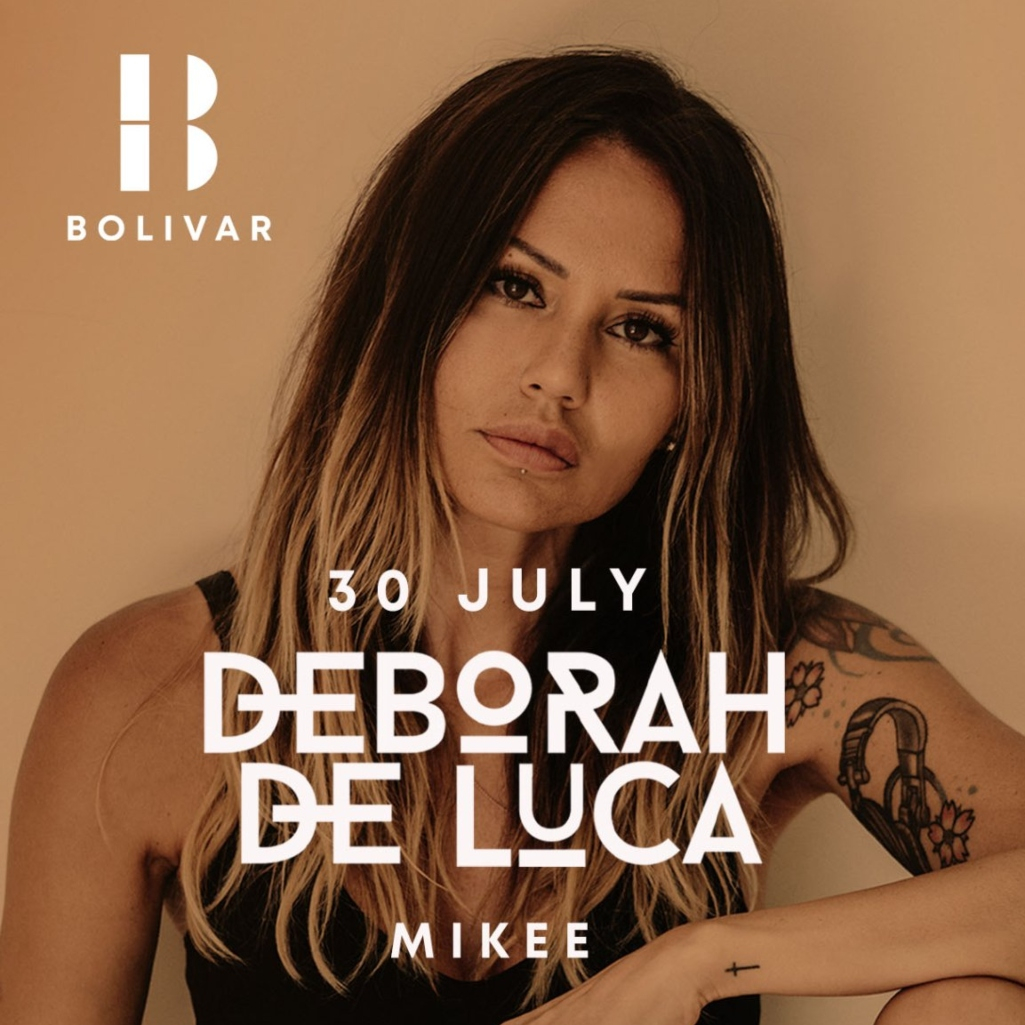H Deborah De Luca έρχεται το Σάββατο 30 Ιουλίου στο Bolivar