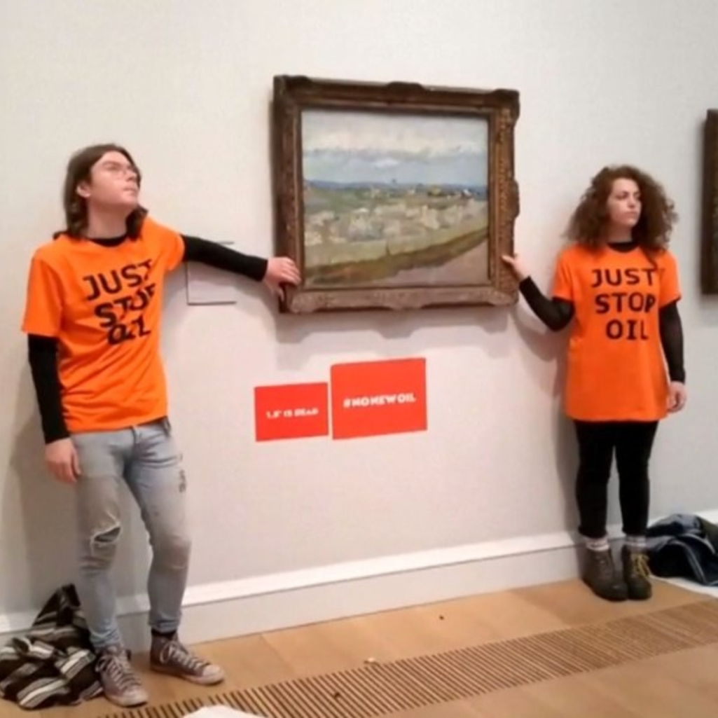 Ακτιβιστές «κόλλησαν» πάνω σε πίνακα του Βαν Γκογκ ως μια κίνηση διαμαρτυρίας για την κλιματική αλλαγή