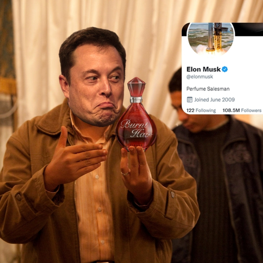 O Elon Musk έφτιαξε άρωμα, λέγεται «Καμένα Μαλλιά» και το Twitter έχει πάρει φωτιά