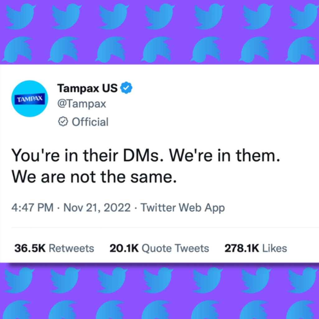 Το viral tweet της Tampax με το ταμπόν δεν ήταν τελικά όσο αστείο νόμιζαν