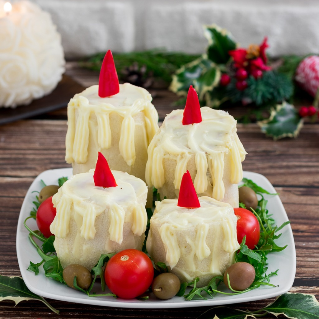Κεριά από ψωμί: Ένα εντυπωσιακό χριστουγεννιάτικο ορεκτικό που δεν χρειάζεται ψήσιμο