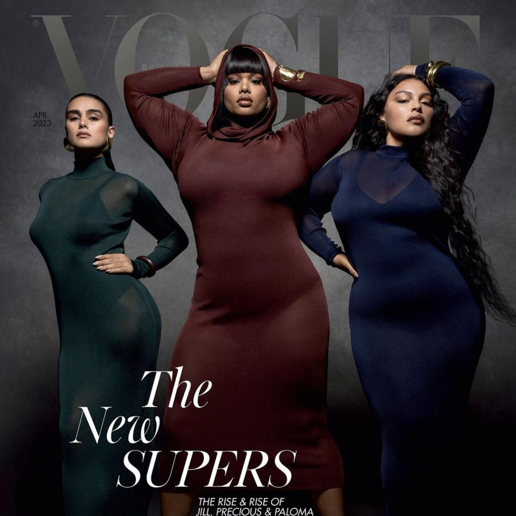 Η νέα γενιά των supermodels: Paloma Elsesser, Precious Lee και Jill Kortleve ποζάρουν περήφανα στο εξώφυλλο της British Vogue