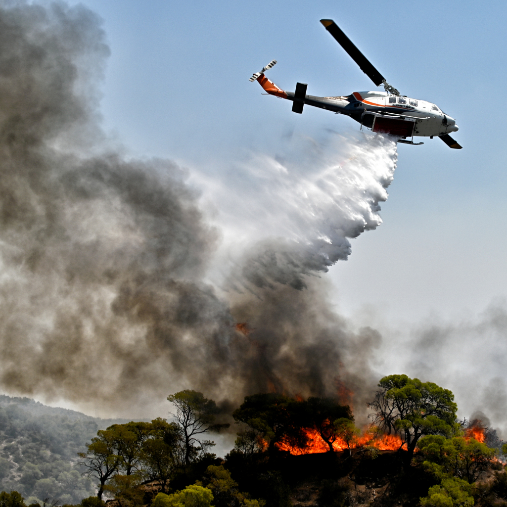 Φωτιά στη Λακωνία - Σηκώθηκαν αεροσκάφη