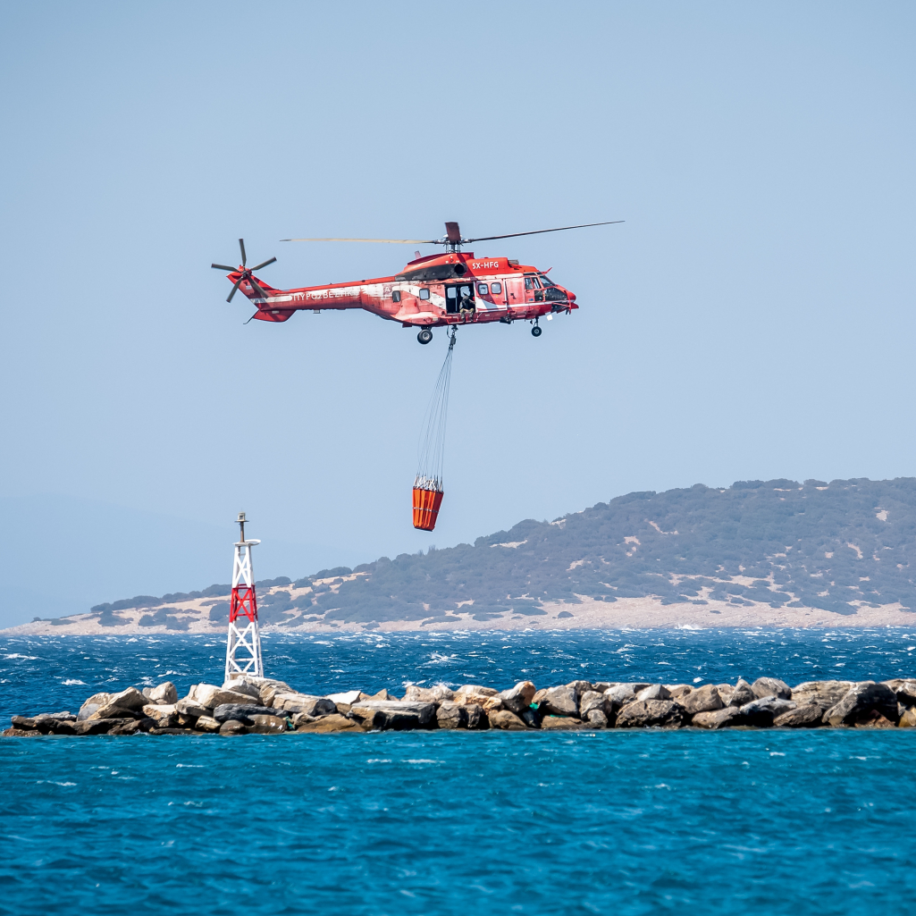 Φωτιά τώρα στην Εύβοια - Καίει δασική έκταση στο Στόμιο Πετριών