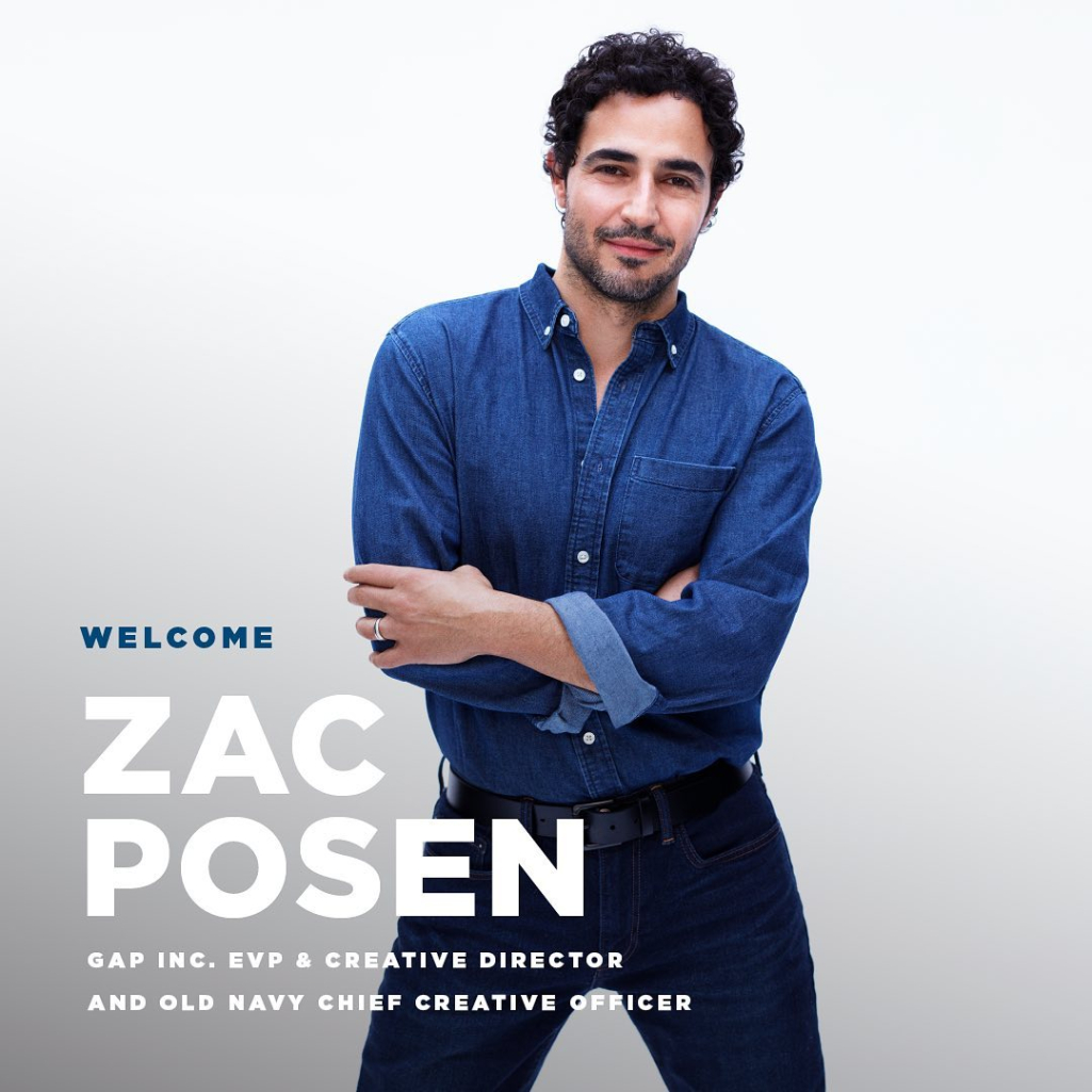 Ο Ζακ Πόζεν είναι ο νέος creative director της Gap Inc.