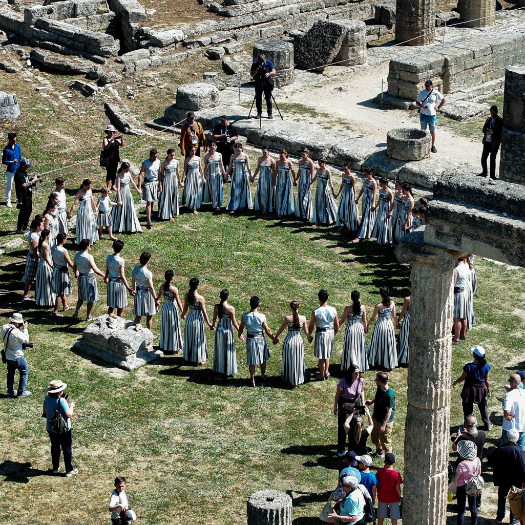 Όλα έτοιμα για την τελετή αφής της Ολυμπιακής Φλόγας - Φωτογραφίες από τις πρόβες