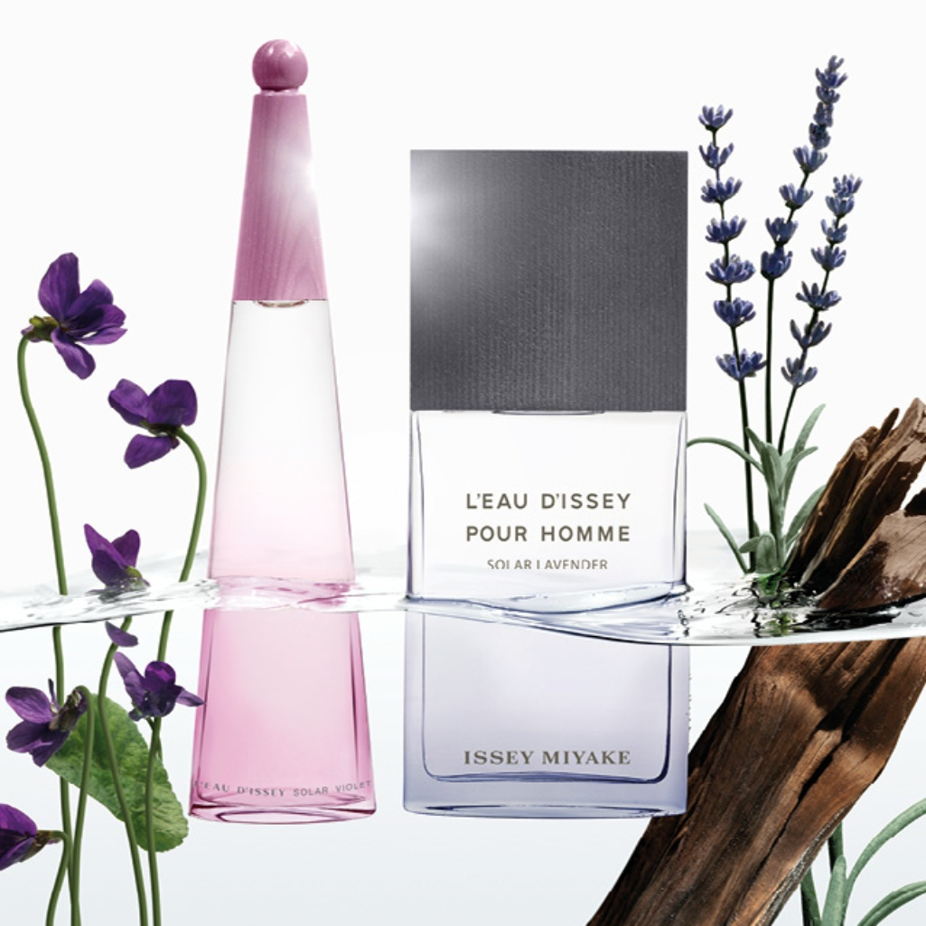 Issey Miyake: Yποδέχεται το καλοκαίρι με τα L’Eau d’Issey Solar Violet & L’Eau d’Issey Pour Homme Solar Lavender