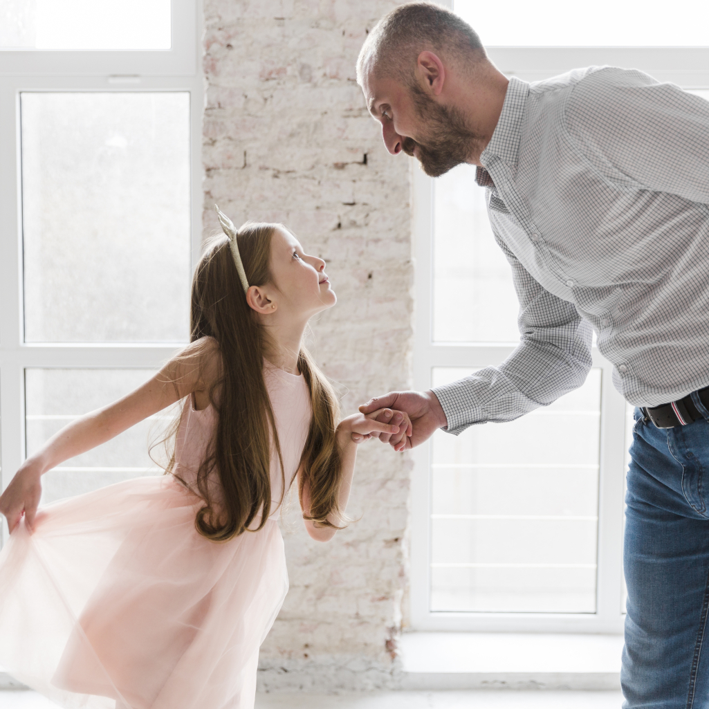 Daughter and dad ballet