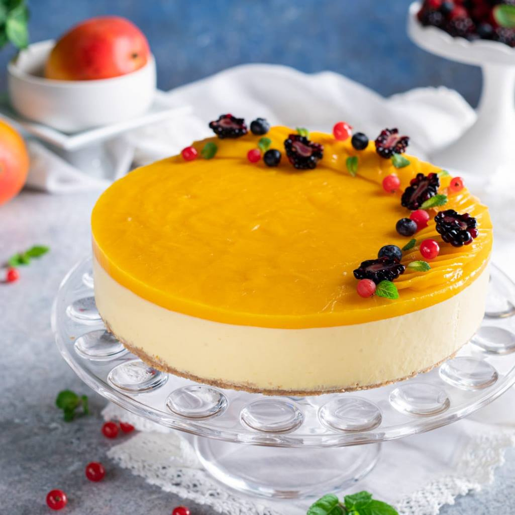 Λαχταριστό cheesecake μάνγκο