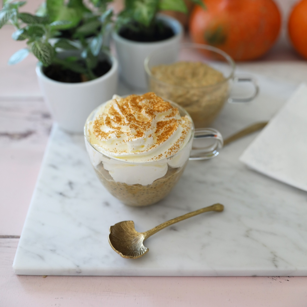 Chia pudding με κολοκύθα