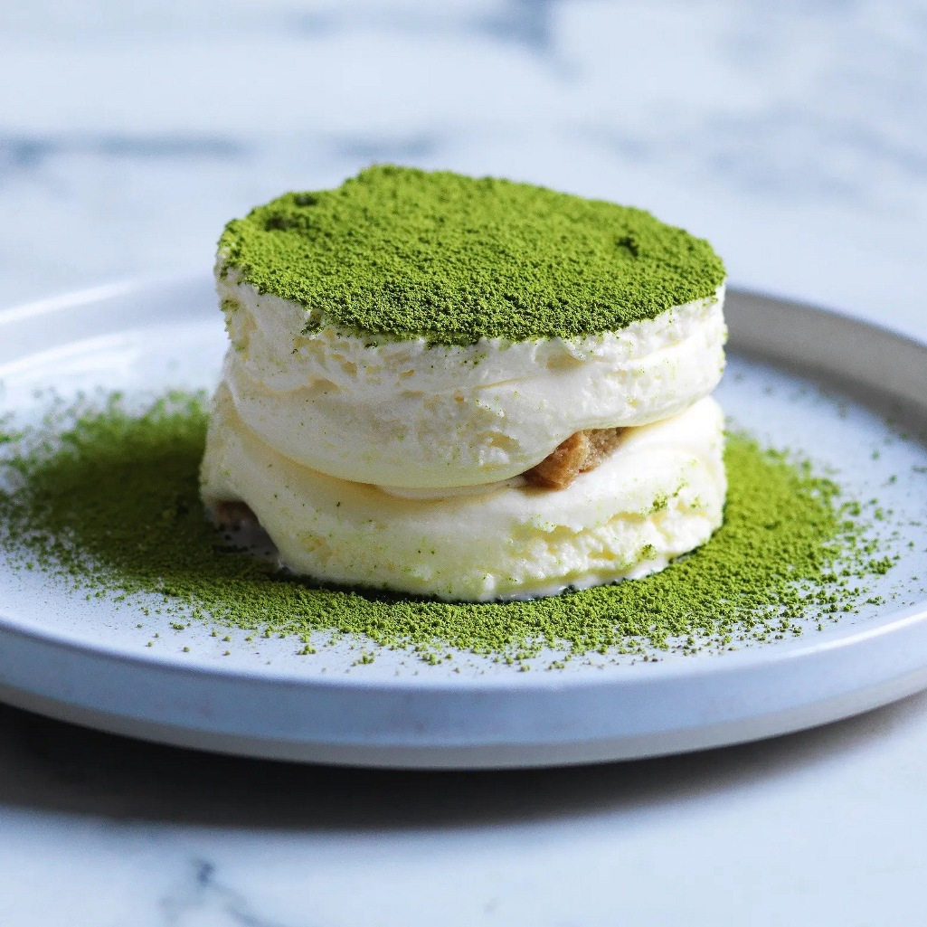 Πράσινο τιραμισού με τσάι matcha