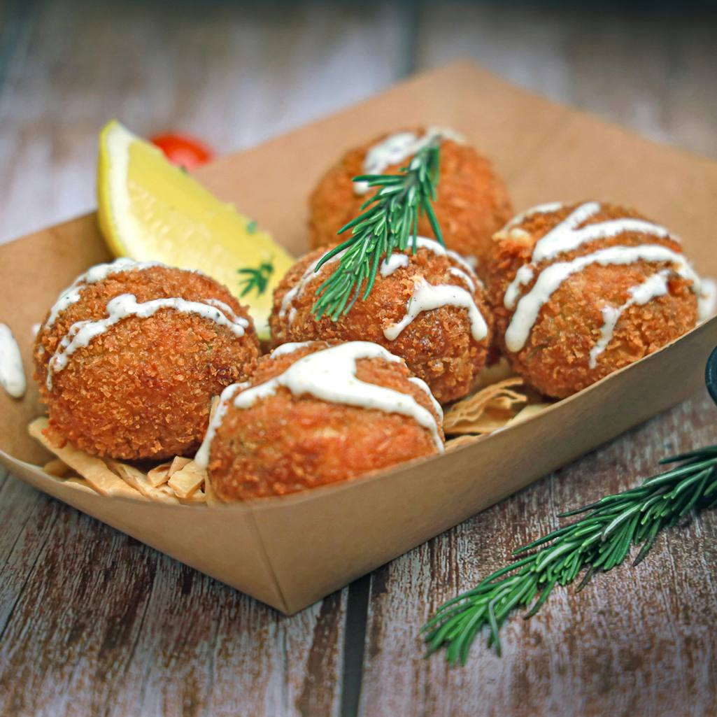 Σπιτικές ψαροκροκέτες στο air fryer