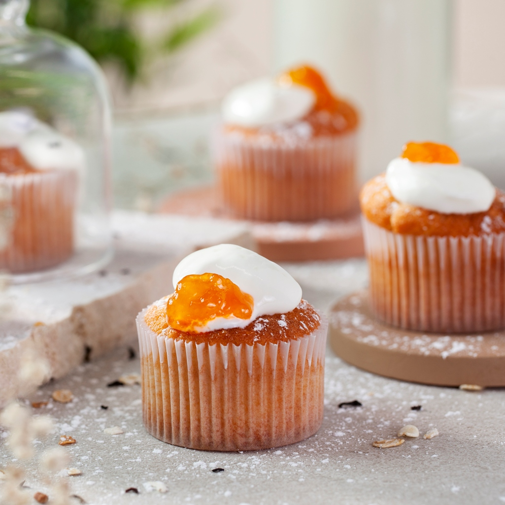 Αφράτα muffins καρότου χωρίς ζάχαρη