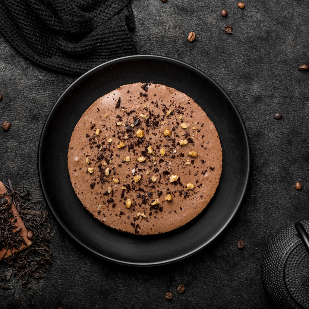 Πανεύκολη τούρτα μους σοκολάτας και αχλαδιού χωρίς ψήσιμο