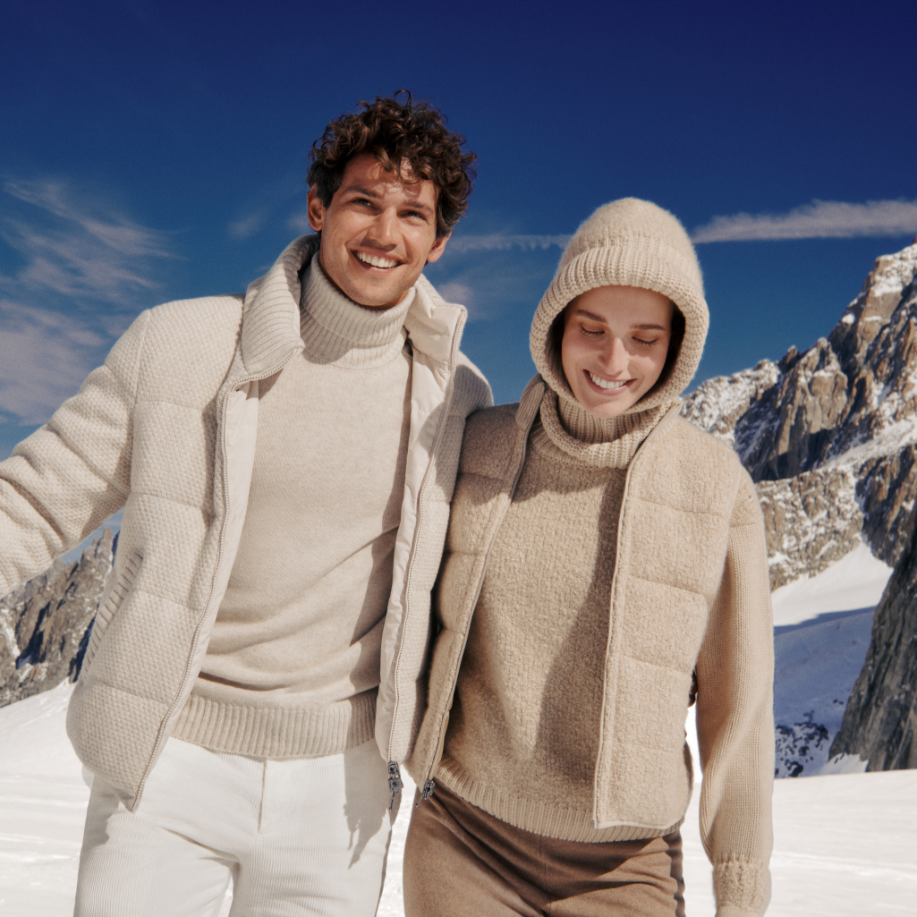 Η Falconeri παρουσιάζει το “Ultrasoft Peaks”, το νέο editorial που διαδραματίζεται στις παγωμένες κορυφές του Mont Blanc