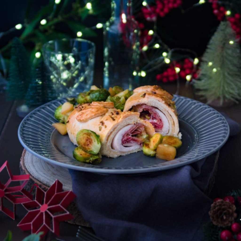 Ρολό κοτόπουλου Wellington: H εντυπωσιακή πρόταση για το ρεβεγιόν 