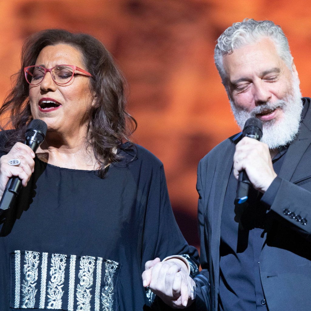 Η Μαρία Φαραντούρη και ο Τάσης Χριστογιαννόπουλος στο Μέγαρο Μουσικής Αθηνών