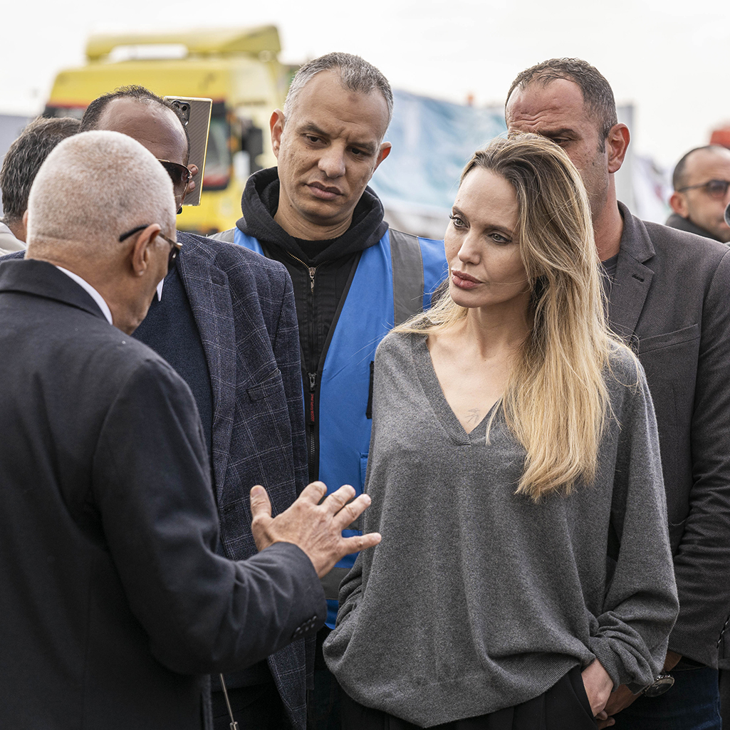 Γάζα: Το πέρασμα της Ράφα επισκέφθηκε η Αντζελίνα Τζολί 