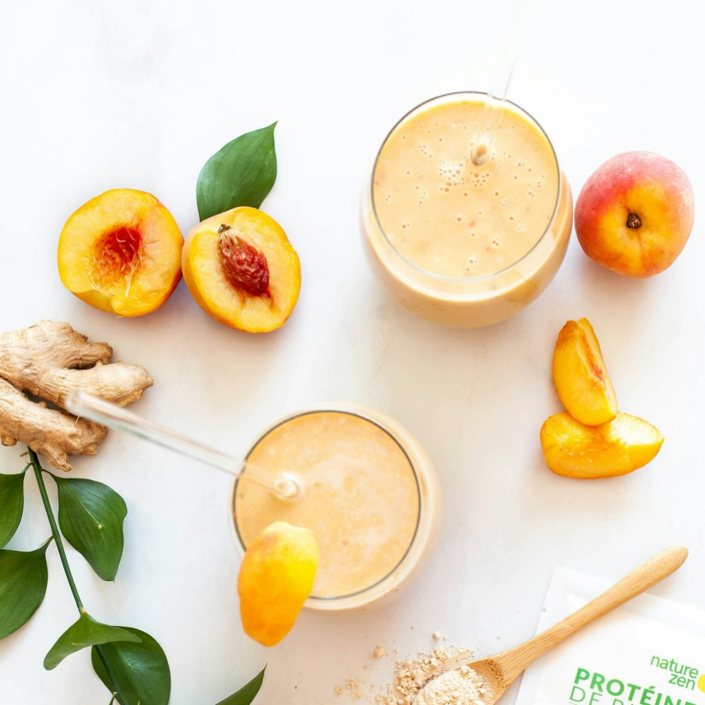Αυτό το smoothie βρώμης με ροδάκινο και πρωτεΐνη είναι ο ιδανικός τρόπος να ξεκινήσετε το πρωινό σας