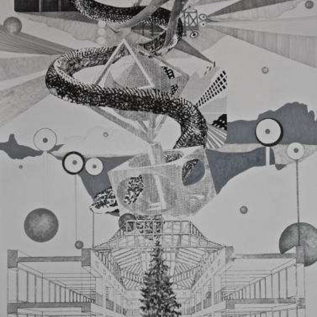 Set-of-reactions-in-living-organisms-to-sustain-life-silkscreen-ink-graphite-ink-on-paper-150x97cm.jpg