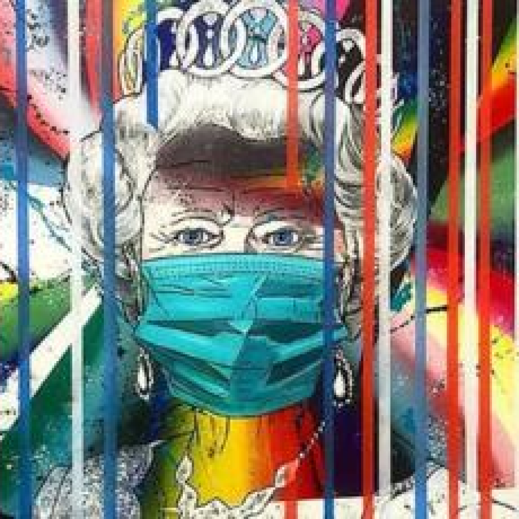 Η βασίλισσα Ελισάβετ προστέθηκε σε συλλογή πολύχρωμων pop-art έργων, φορώντας ιατρική μάσκα