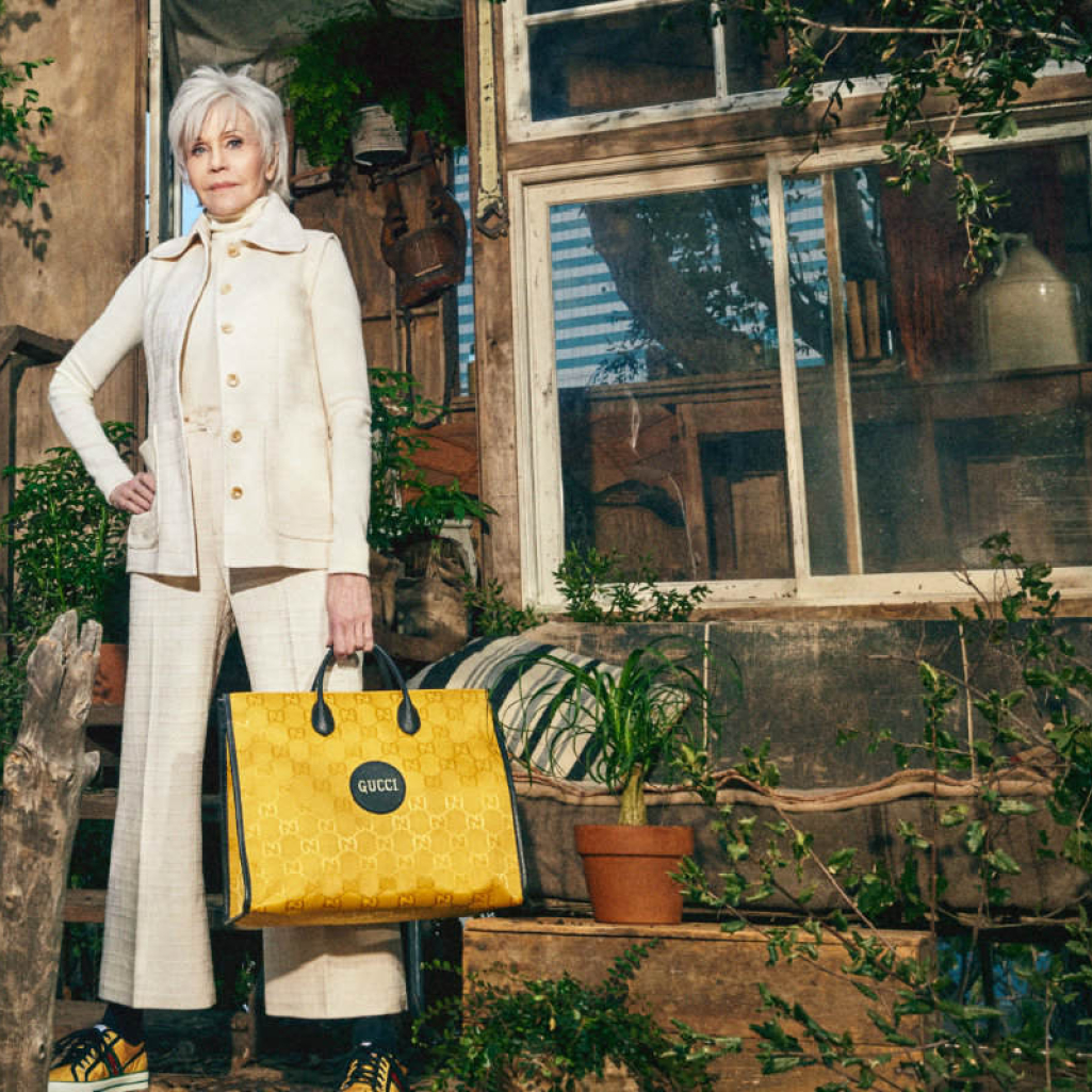 O οίκος Gucci λανσάρει την πρώτη sustainable συλλογή του - Πρωταγωνίστρια η Jane Fonda