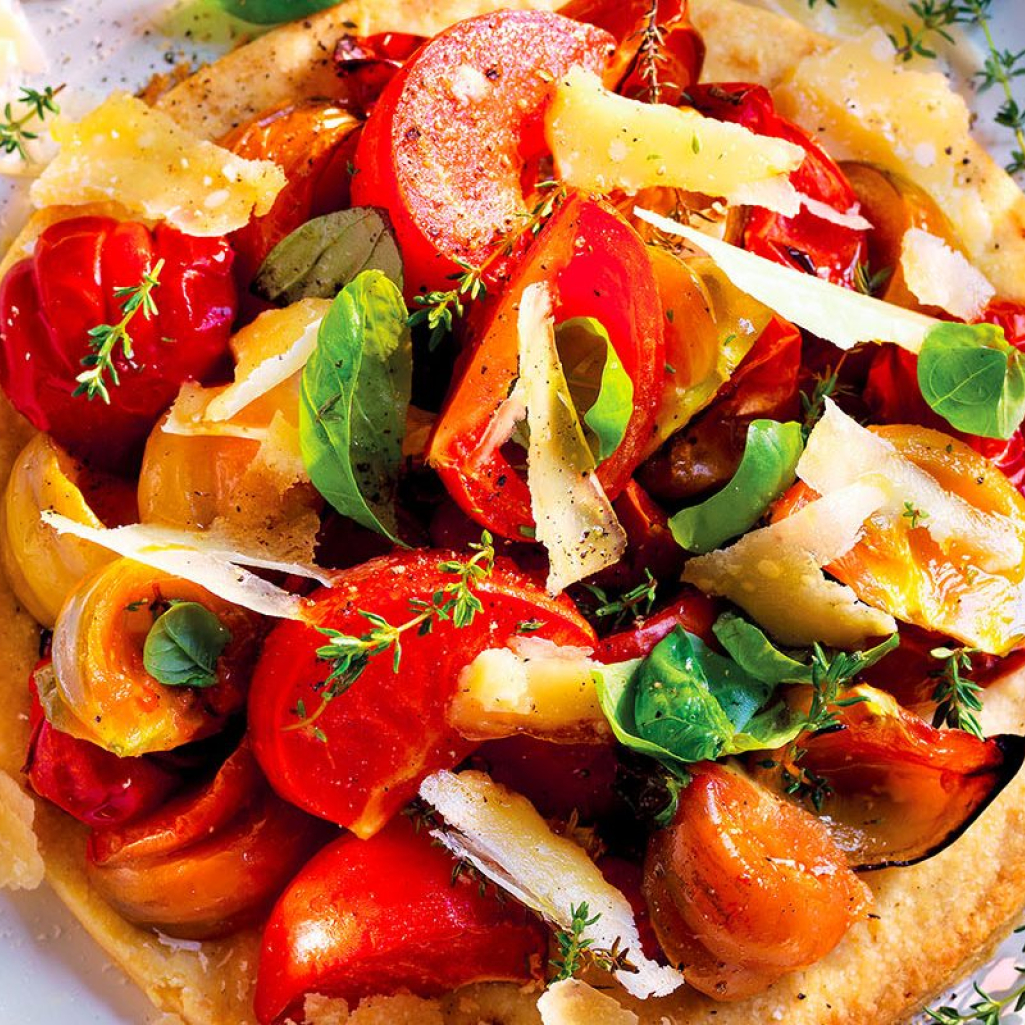 Συνταγή για δροσιστική τάρτα ντομάτας 