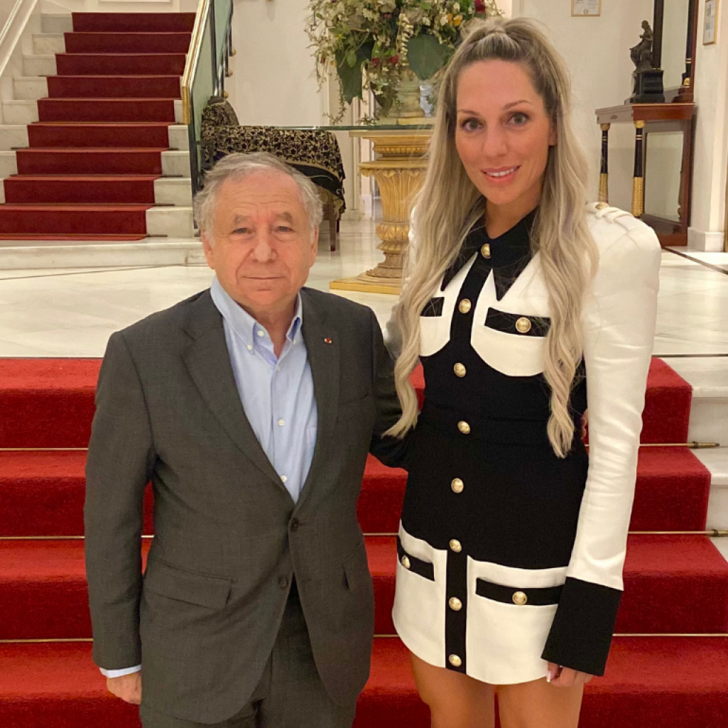 Η συνάντηση της Ρόης Δανάλη Αποστολοπούλου με τον Jean Todt στην Αθήνα