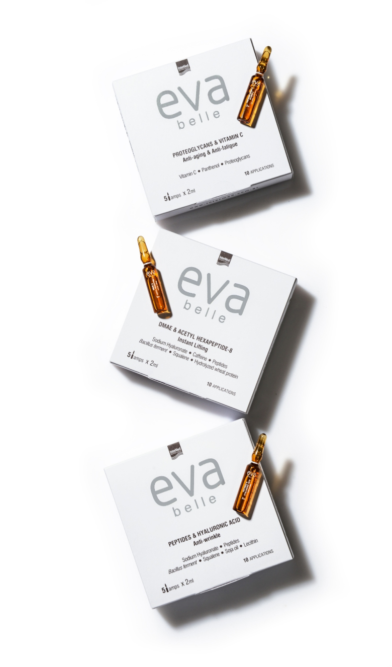 Eva Belle PEPTIDES & HYALURONIC ACID - PROTEOGLYCANS & VITAMIN C - DMAE & ACETYL HEXAPEPTIDE-8