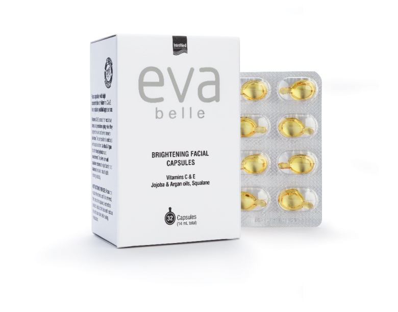 Συσκευασία του προϊόντος Eva Belle BRIGHTENING FACIAL CAPSULES