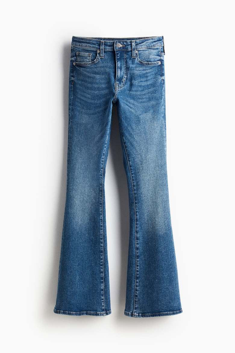 flared denim h&m
