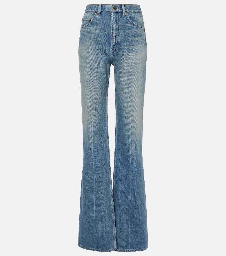 flared denim saint laurent