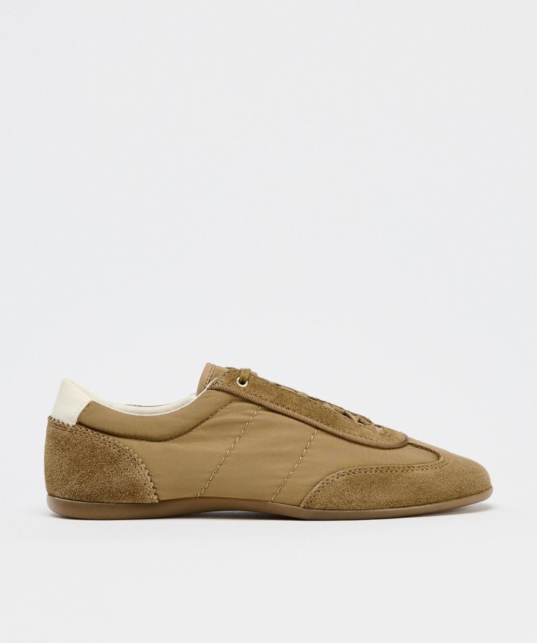 sneakers soft leather zara