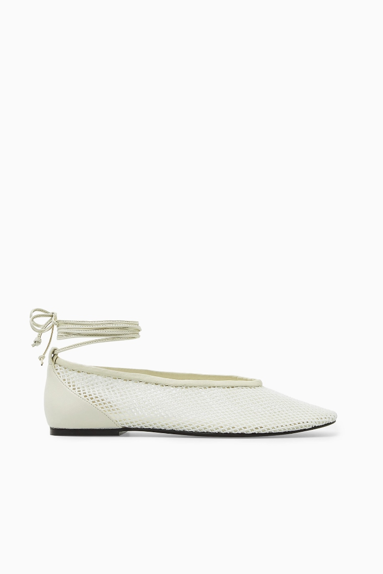 mesh ballet flats cos