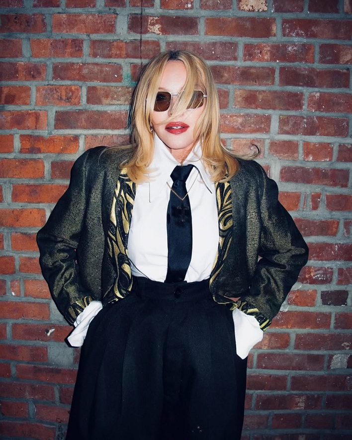 Madonna with iconic blazer