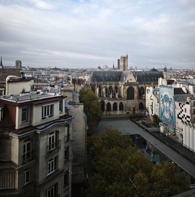 Παρίσι - Θέα από τον τελευταίο όροφο του Centre Pompidou