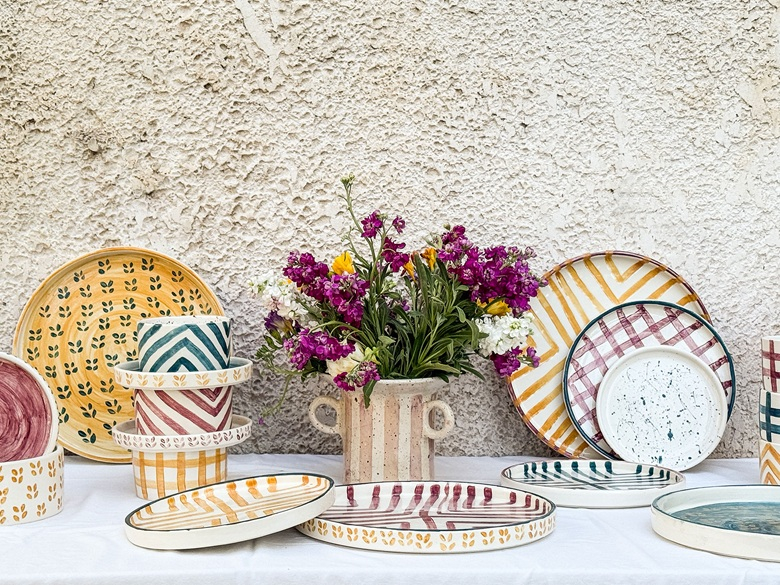 Ελληνικά χειροποιητα κεραμικά, Vectors & Roses