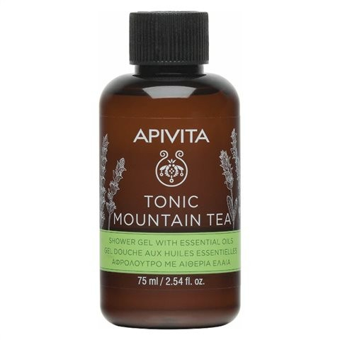 Mini Shower Gel Tonic Mountain Tea, Apivita