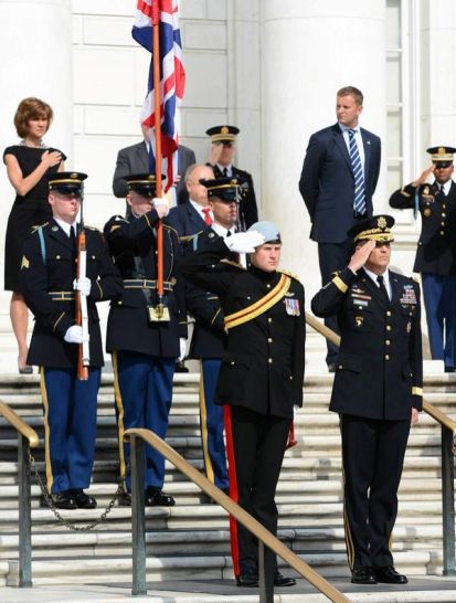 Prince Harry visits Arlington National Cemetery